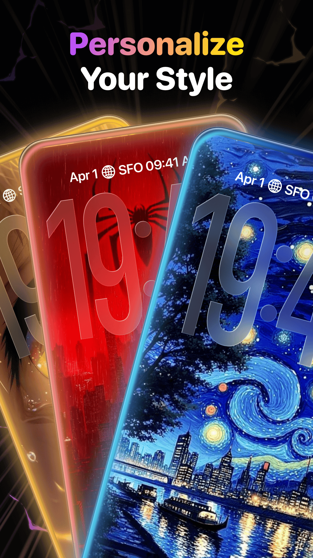 Personalize your style lock screen preview